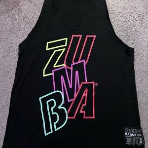 Zumba Tank Top Small Black